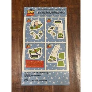 Rare 1995 SkyBox Toy Story Buzz Lightyear Oversize Promo Uncut Construction Card